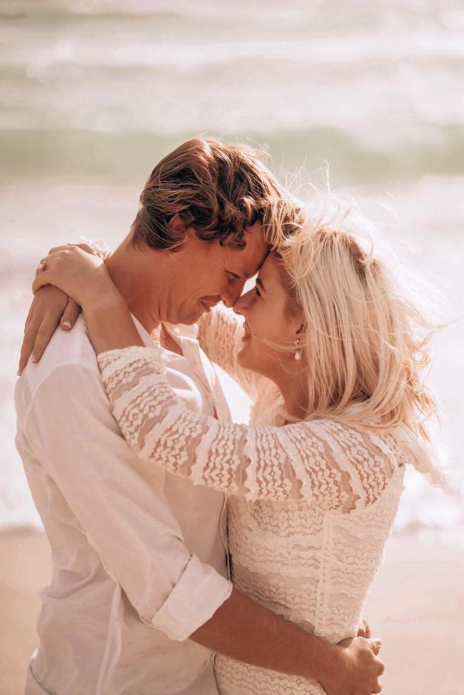 Stiaan en Carmen, voorkoppe teen mekaar